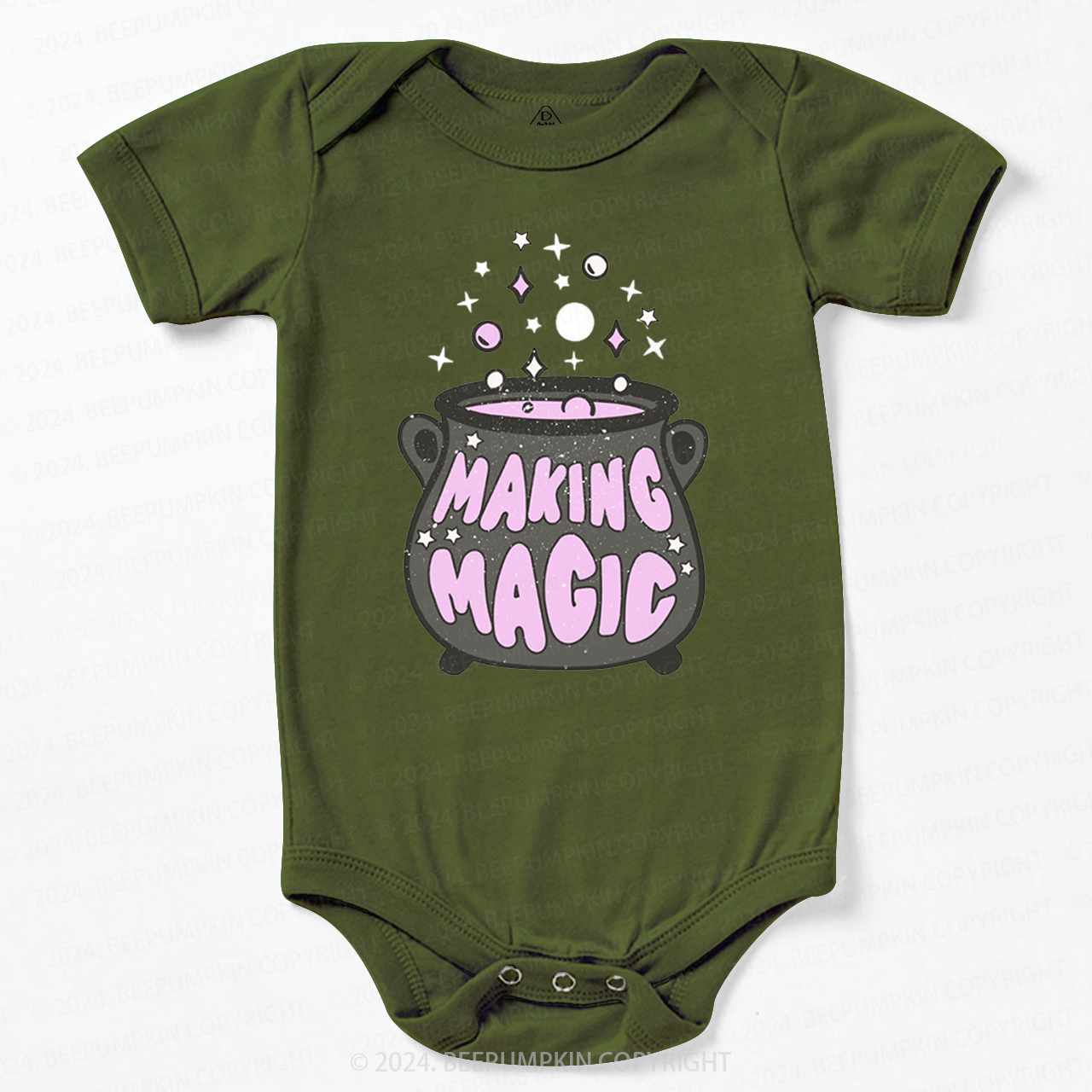 Making Magic Witch Halloween Baby Bodysuits 