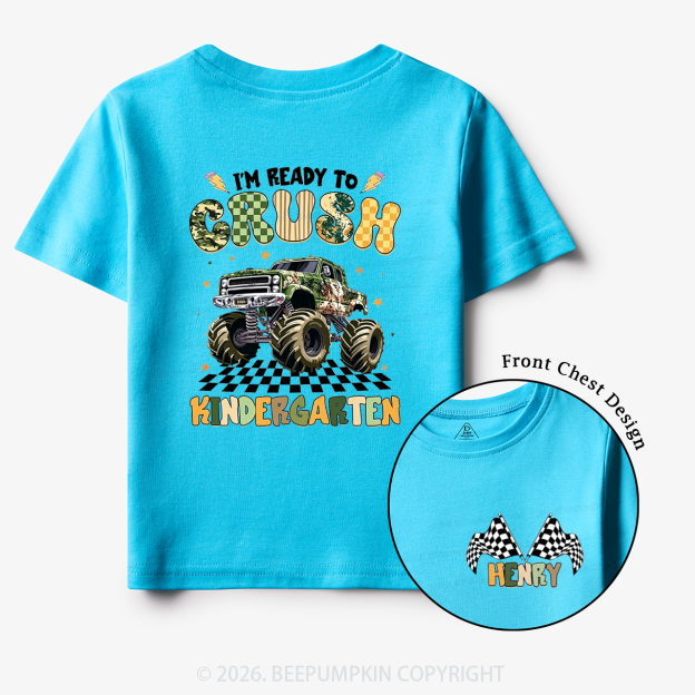 Personalized Ready To Crush Kindergarten Back to School Toddler&Kids Shirts