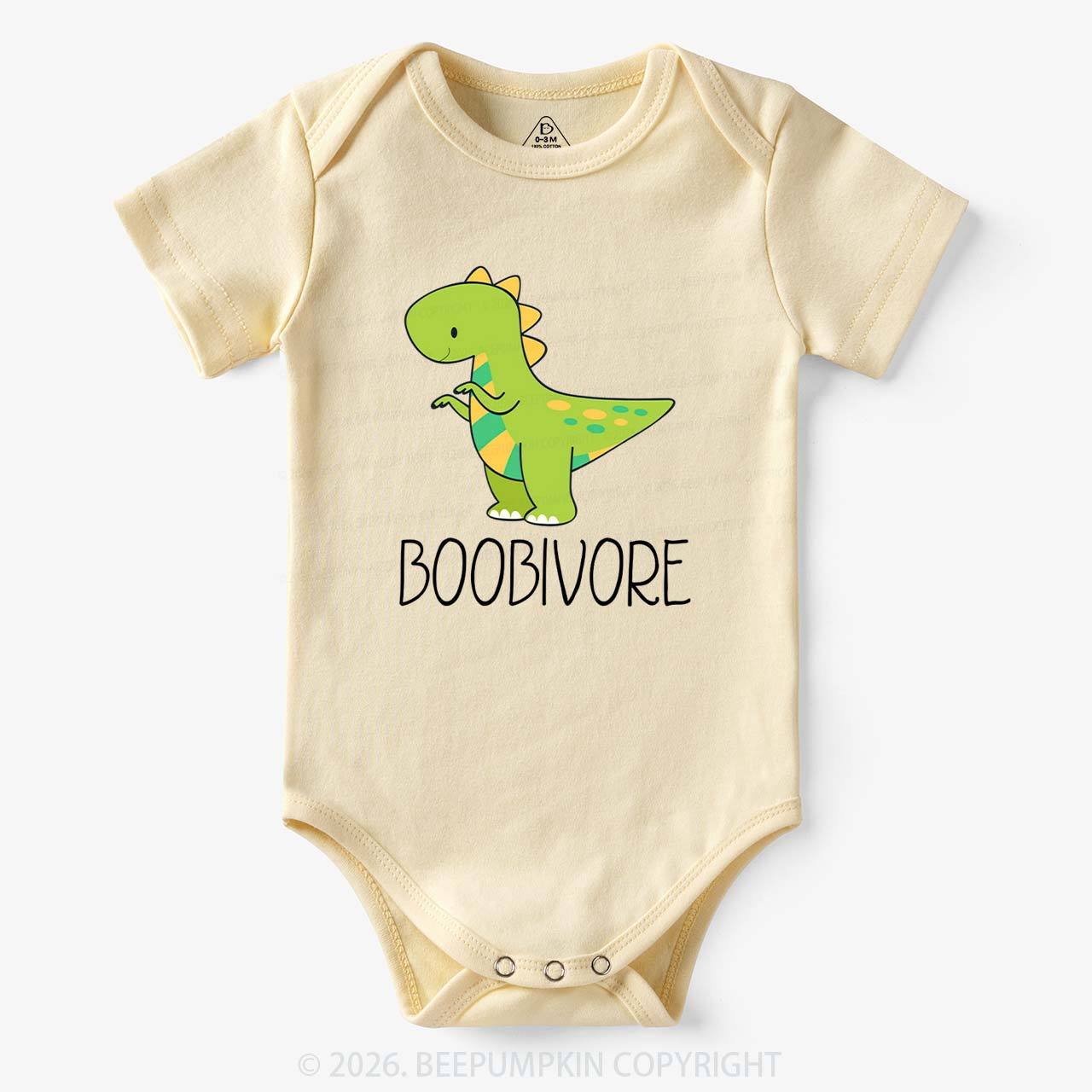 Funny Boobivore Dinosaur Bodysuit