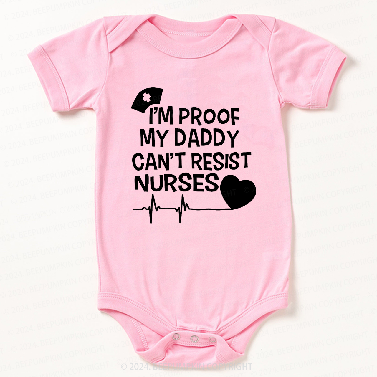 Daddy Can't Resist  Nurses Bodysuit For Baby