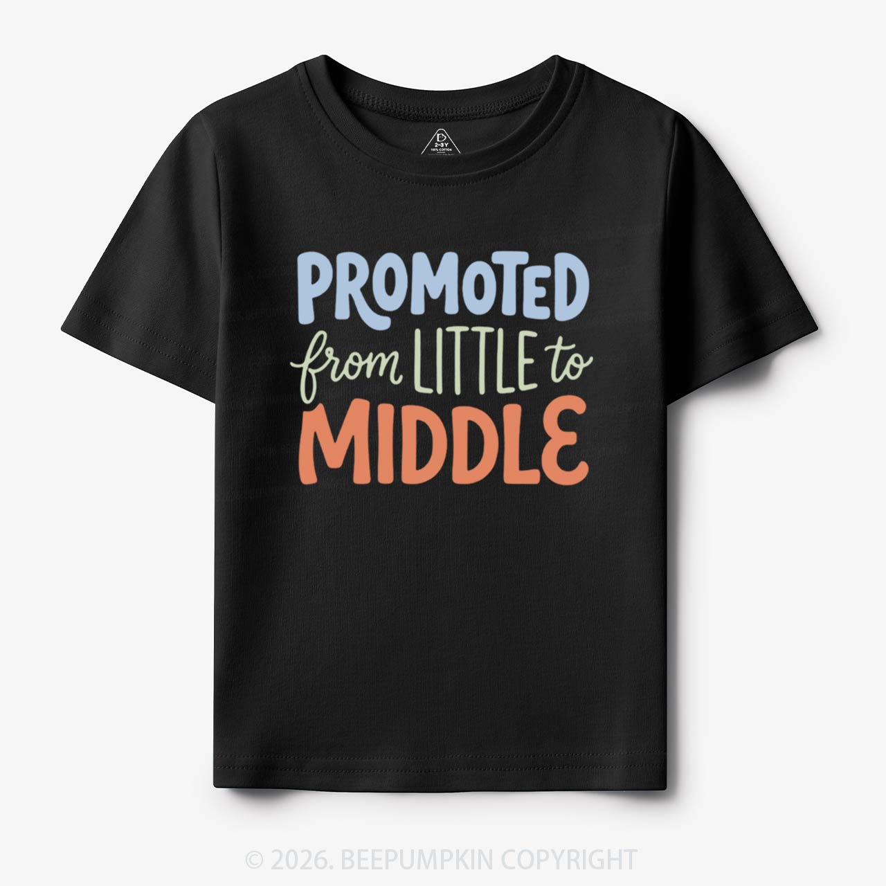 Promoted From Little To Middle Toddler&Kid's Tees