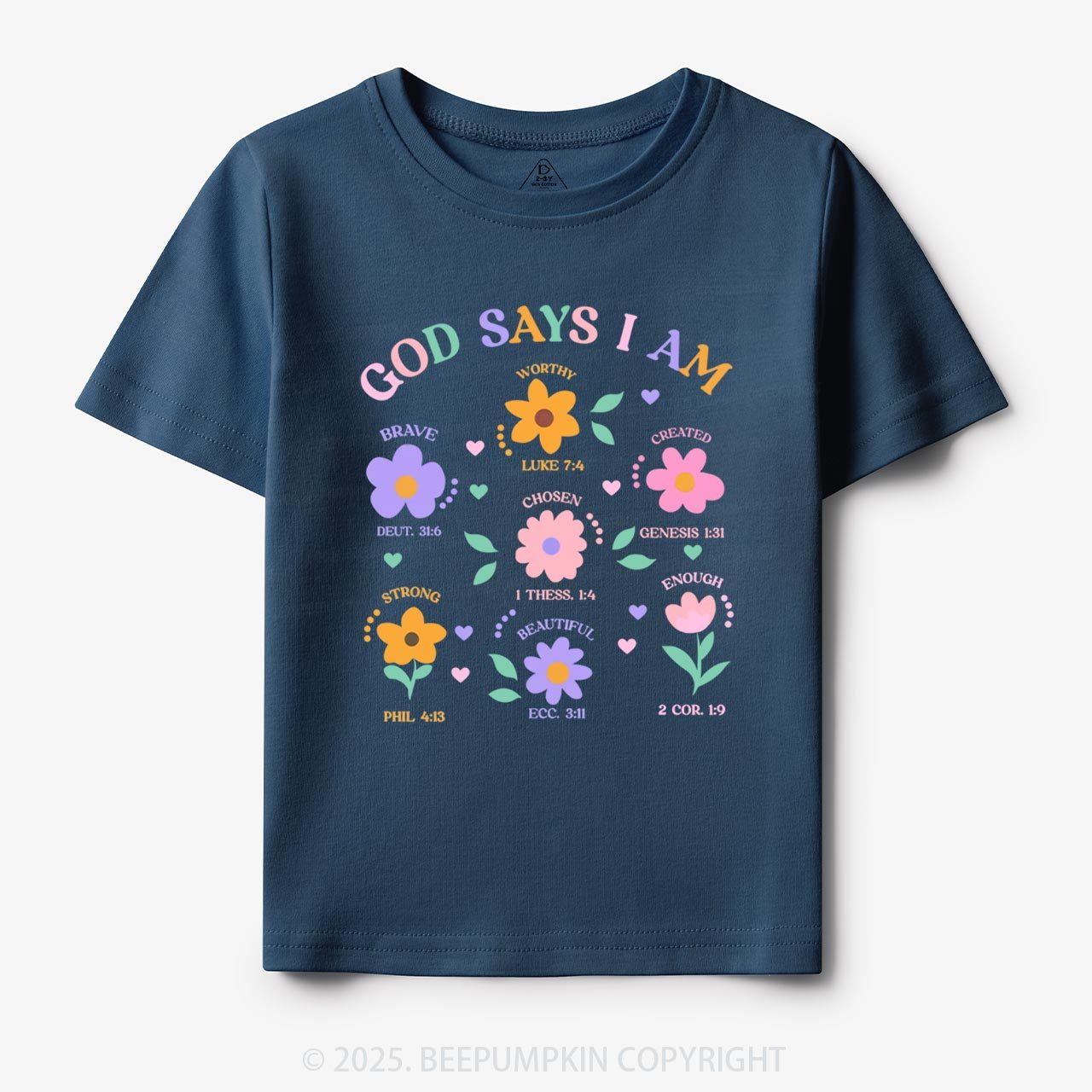 God Says I Am Brave Toddler&Kid's Tees Beepumpkin