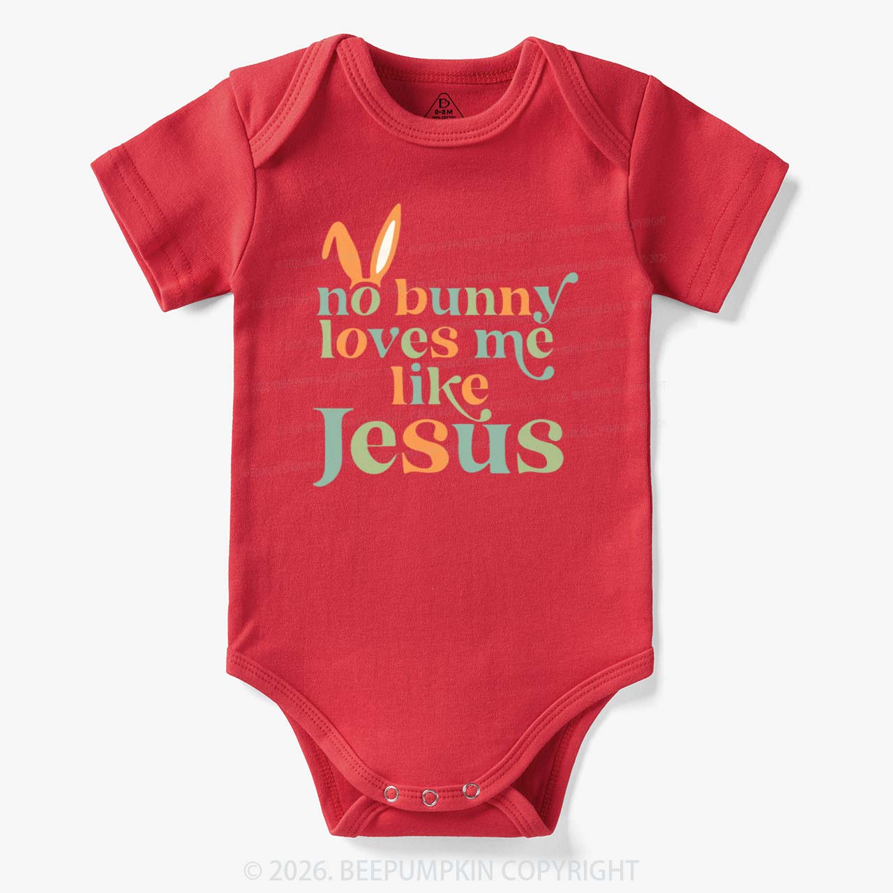 No Bunny Loves Me Like Jesus Easter Bodysuit