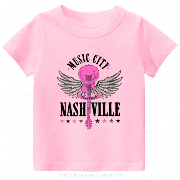 Music City Nashville Toddler&Kids Tees 8