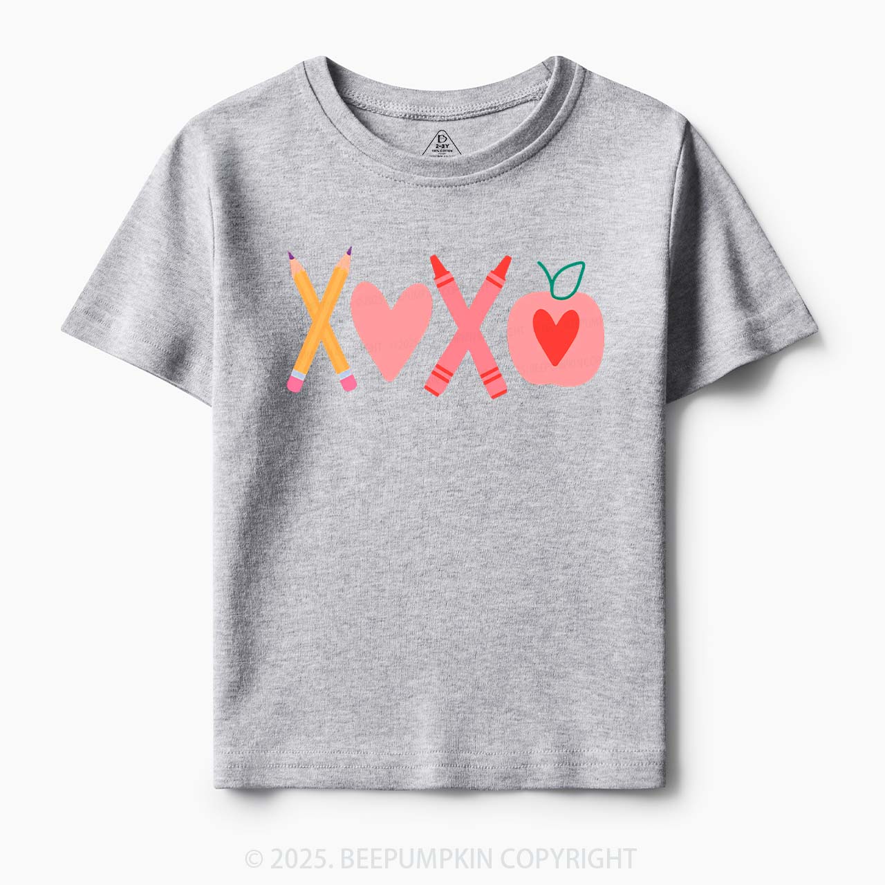 Pencils & Crayons Valentine’s Day Toddler&Kid's Tees Beepumpkin