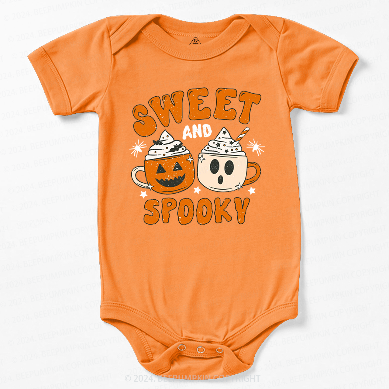 Sweet And Spooky Pumpkin Halloween Bodysuit For Baby