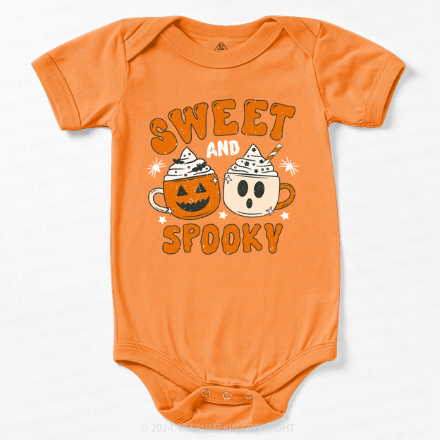Sweet And Spooky Pumpkin Halloween Bodysuit For Baby