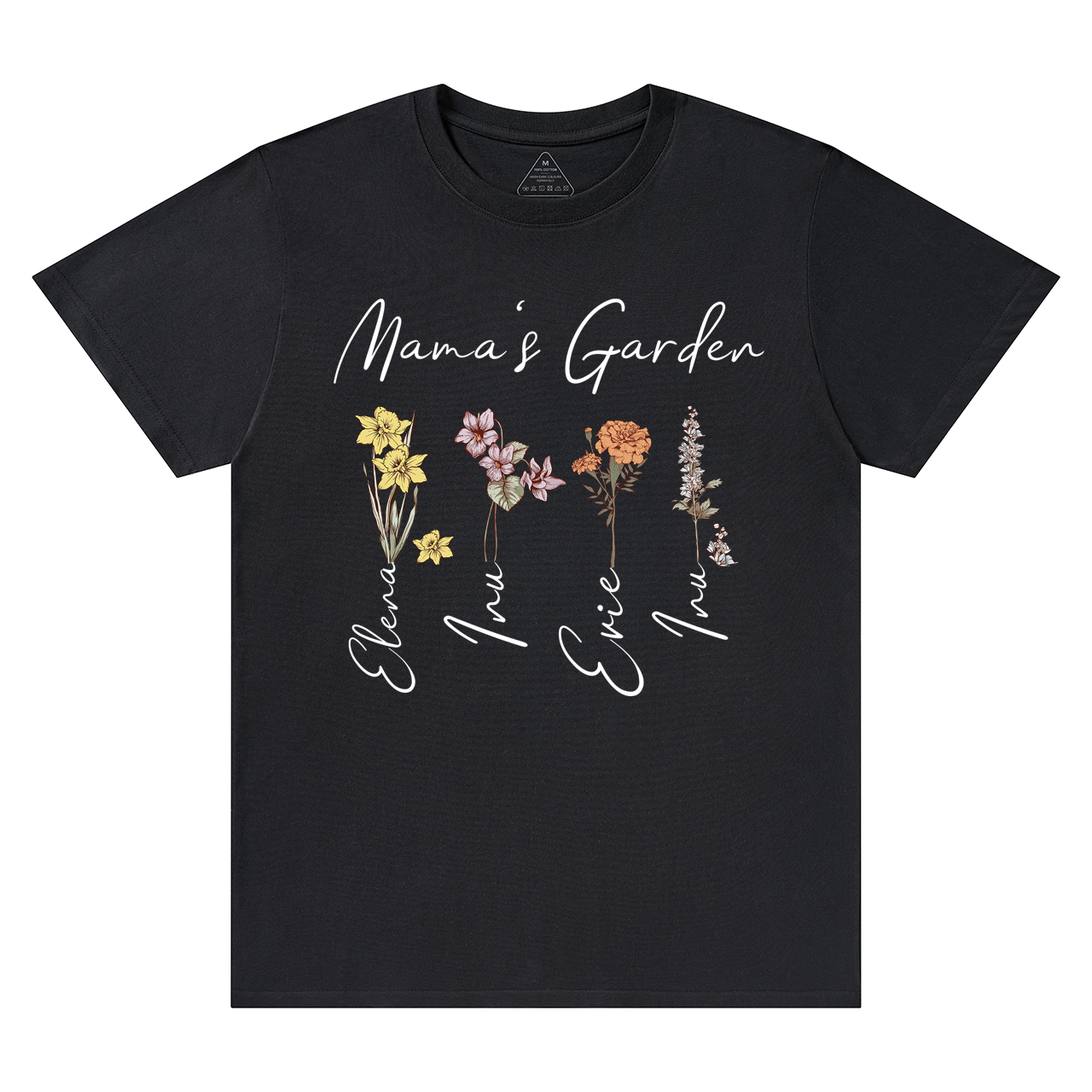 Mama's Birth Month Garden T-Shirts