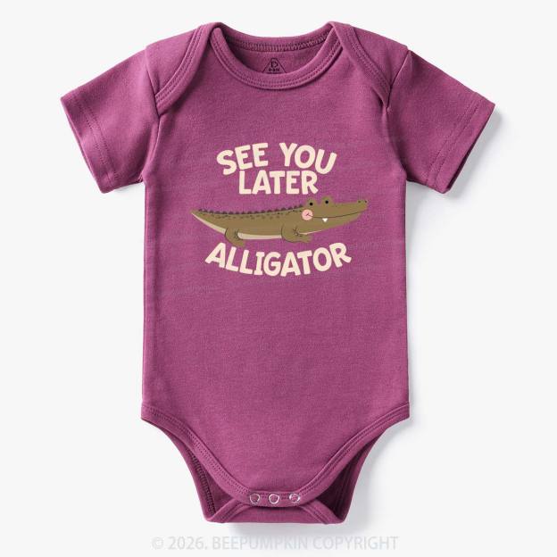 See You Later Alligator In A While Crocodile Twin Bodysuit