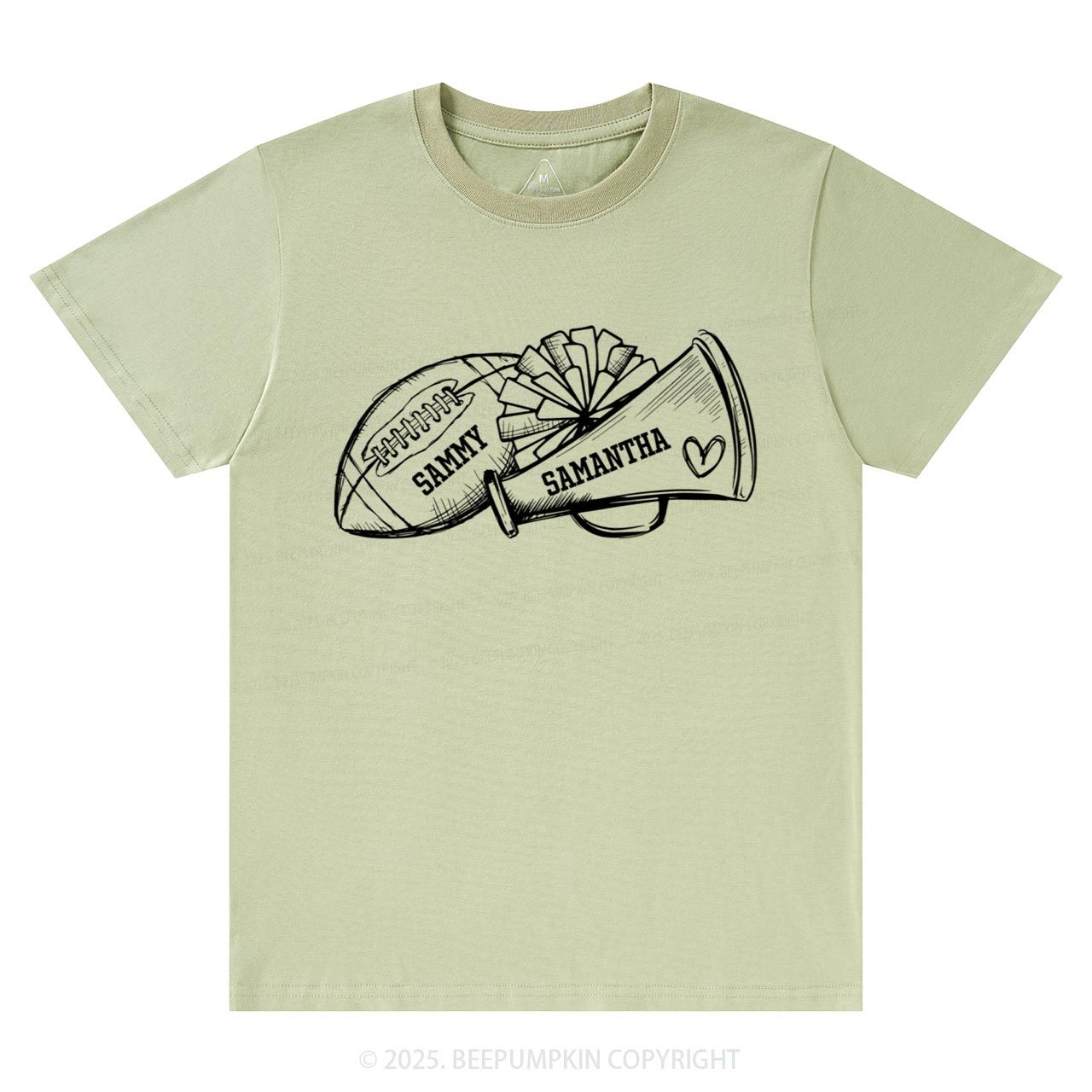 Personalized Football Cheer Mama T-Shirts Beepumpkin