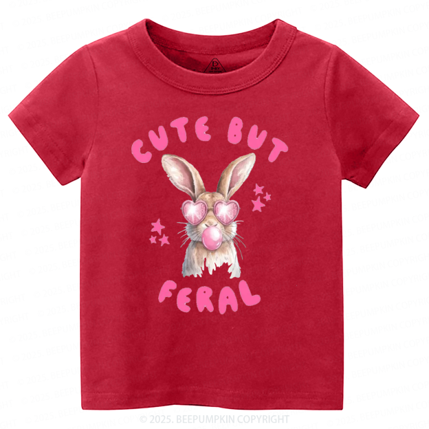 Cute But Feral Toddler&Kid's Tees Beepumpkin