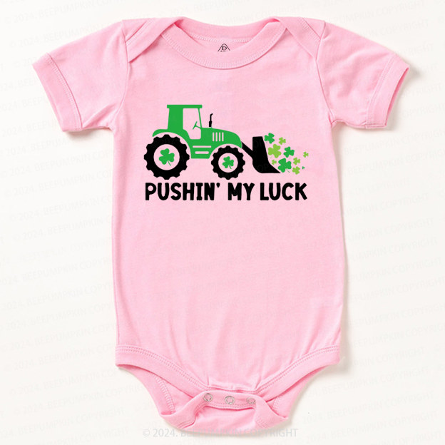 Pushing My luck Baby Bodysuit Beepumpkin