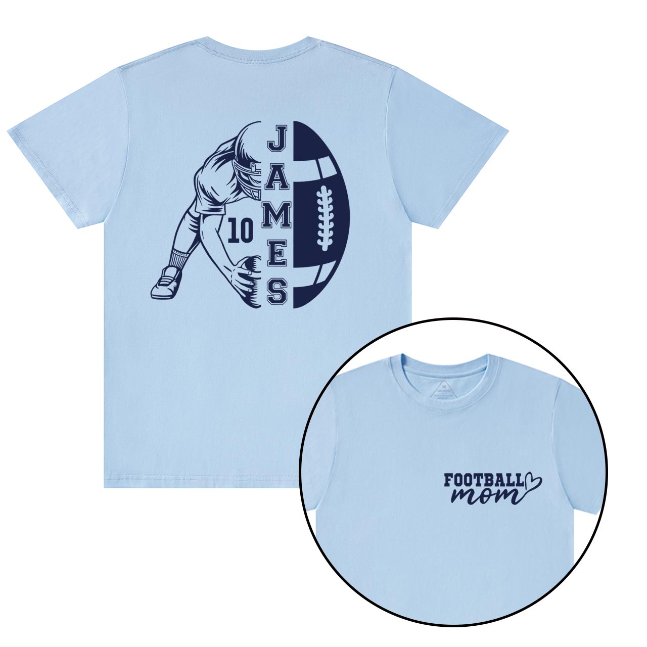 Personalized Cheer Gameday Mama T-Shirts Beepumpkin