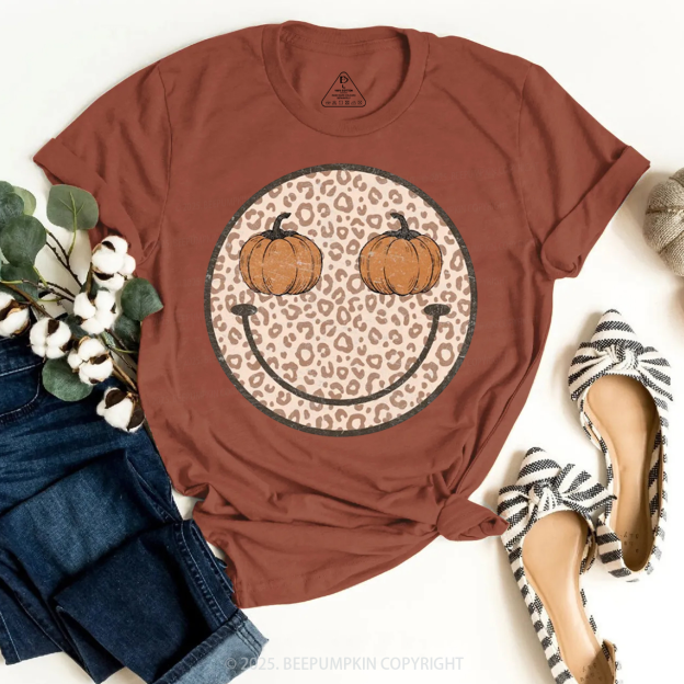 Pumpkin Smiley Face T-Shirts Beepumpkin