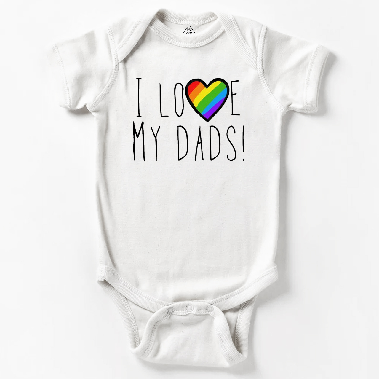 I Love My Dads! LGBTQ Bodysuit Beepumpkin