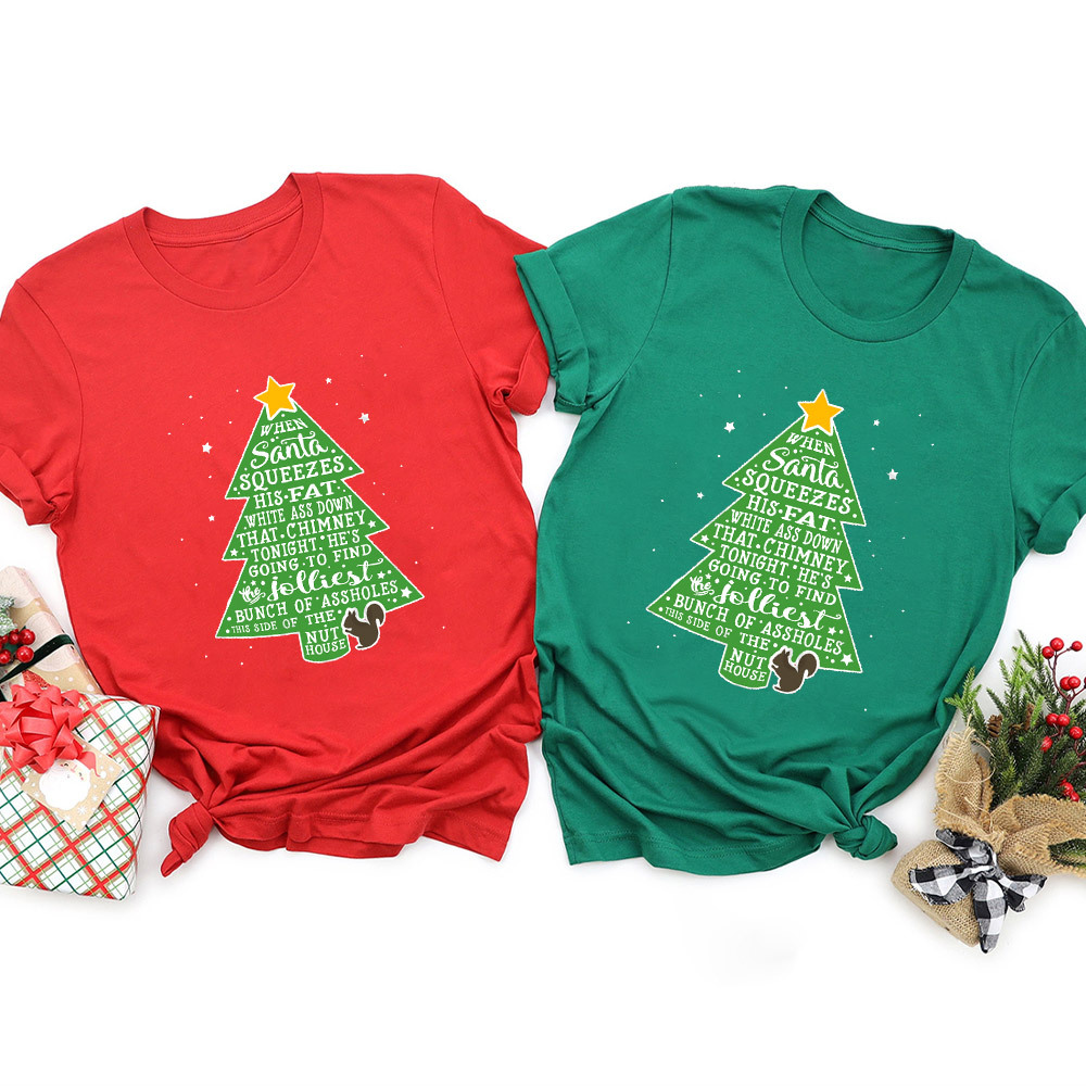 Jolliest Bunch of A-holes Christmas Family Matching Shirt