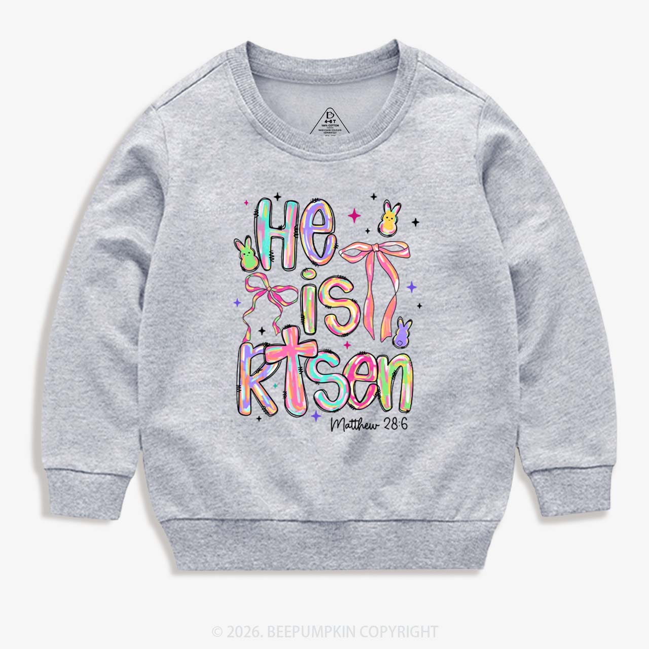 Risen In Color  Candy Bunny Kid's Sweatshirt