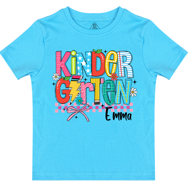 Personalized Retro Coquette Back To School Bundle Toddler&Kid's Tees Beepumpkin 