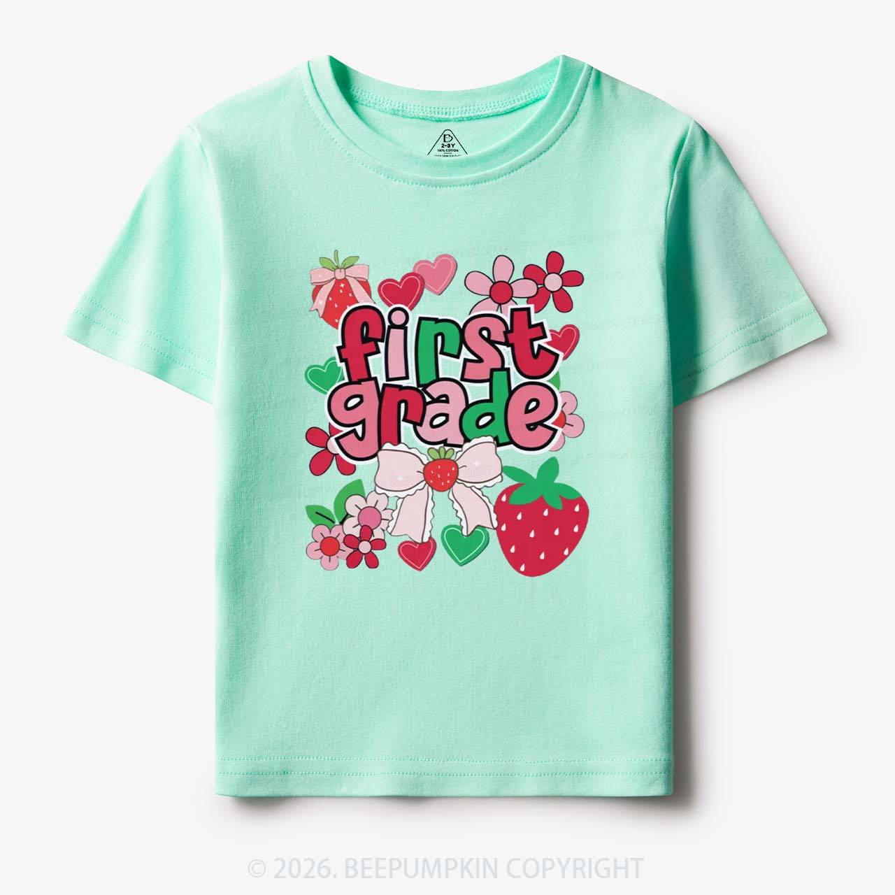 First Grade Strawberries Back to School Toddler&Kid's Tees