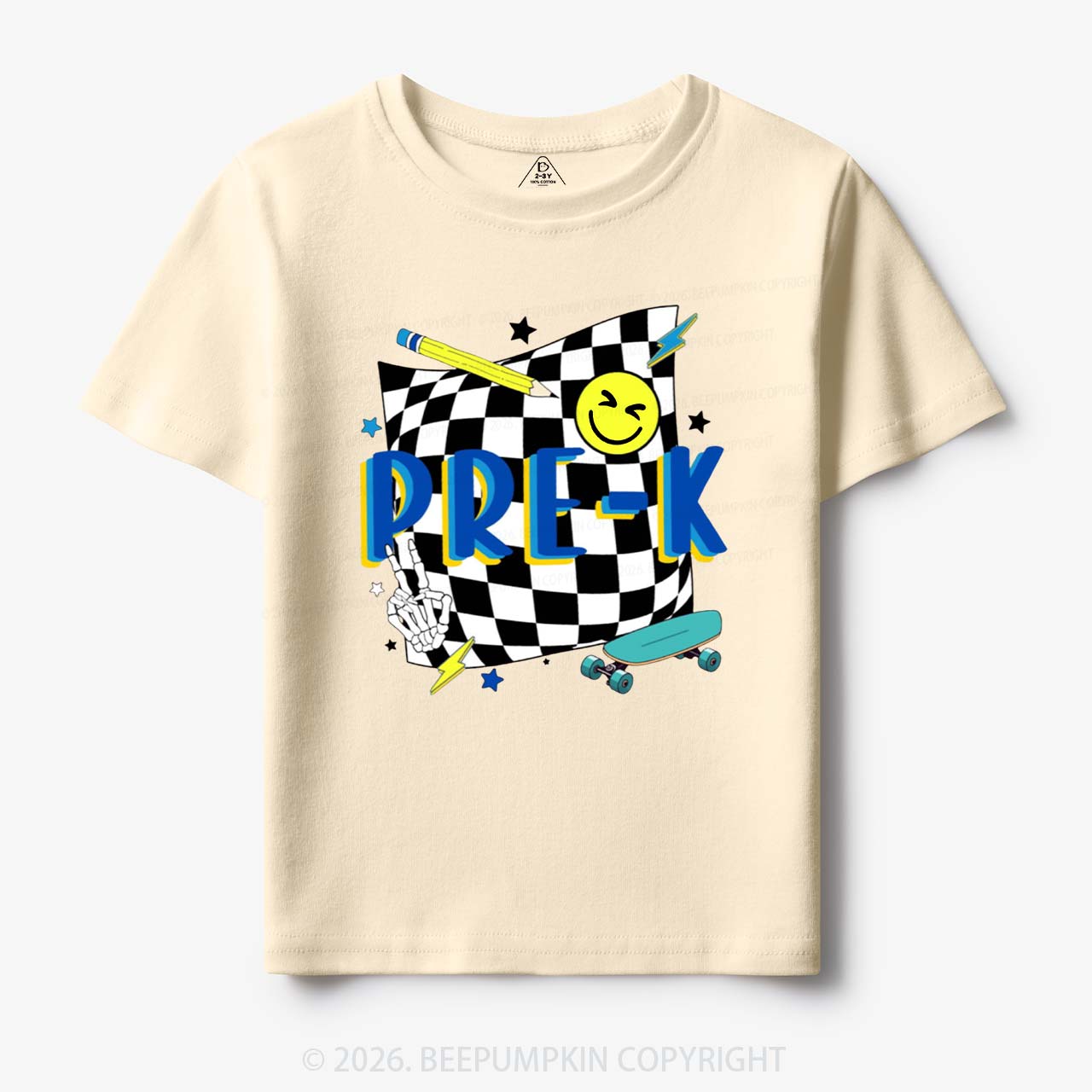 Personalized Cool Skateboard Lightning Back to School Toddler&Kid's Tees