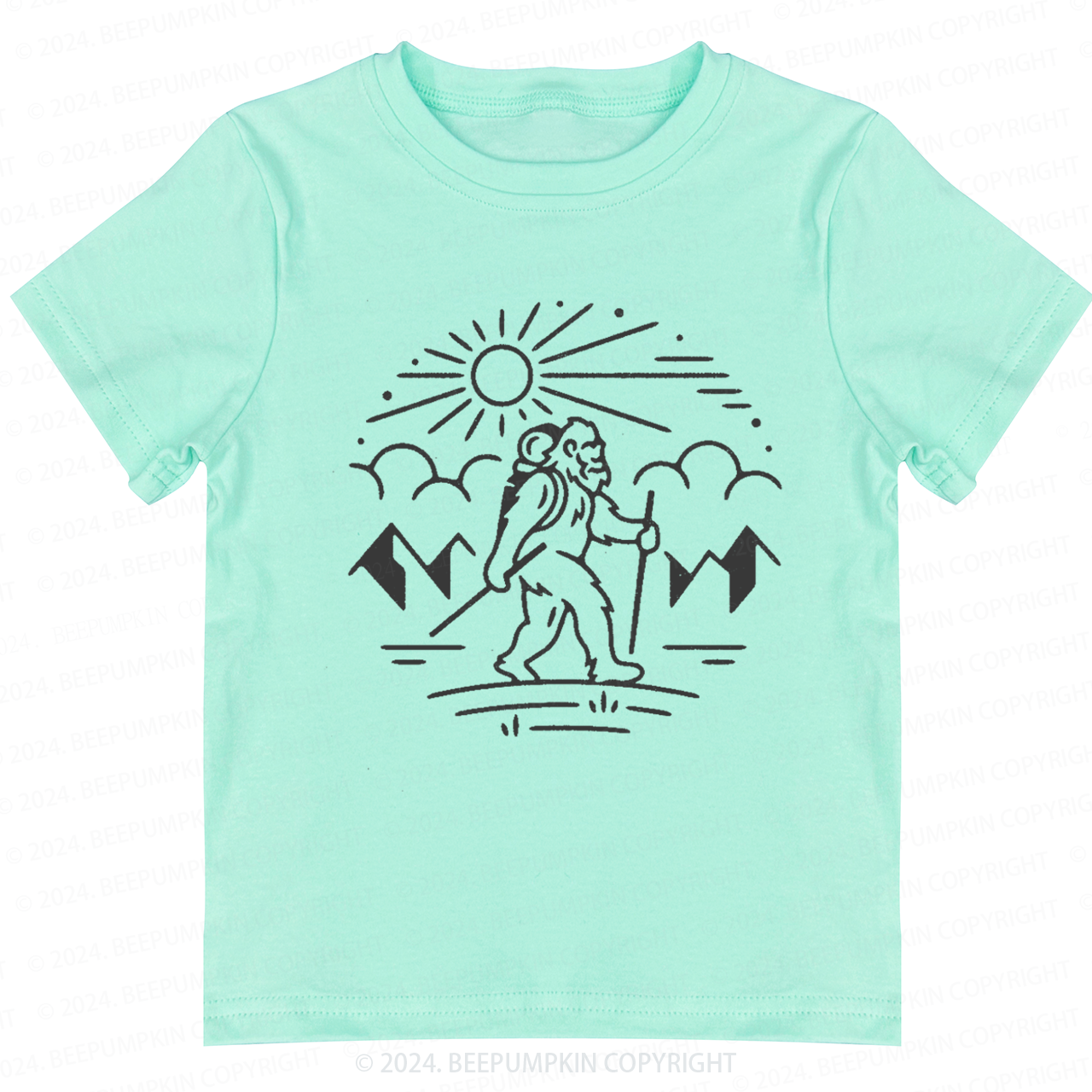 Bigfoot Hiking Toddler&Kids Tees 