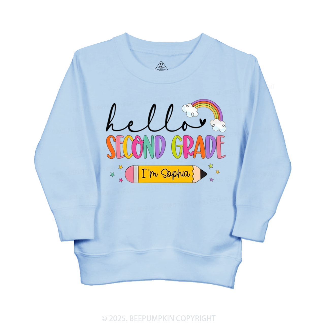 Personalized Hello Back To School Kid's Sweatshirt