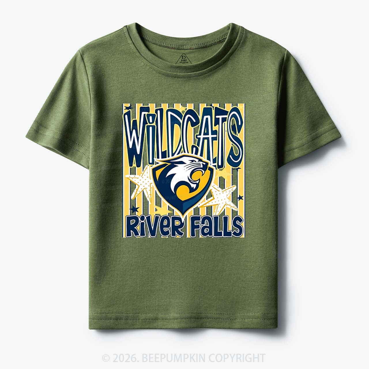 Personalized School Name Mascot Team Spirit Toddler&Kid's Tees