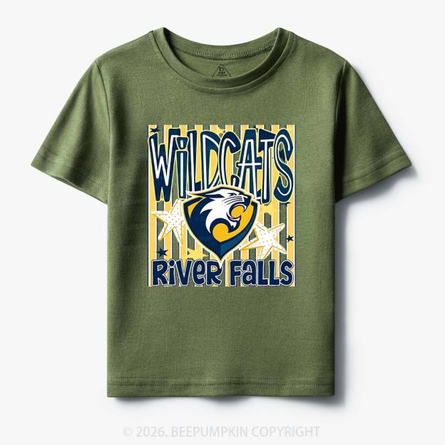 Personalized School Name Mascot Team Spirit Toddler&Kid's Tees
