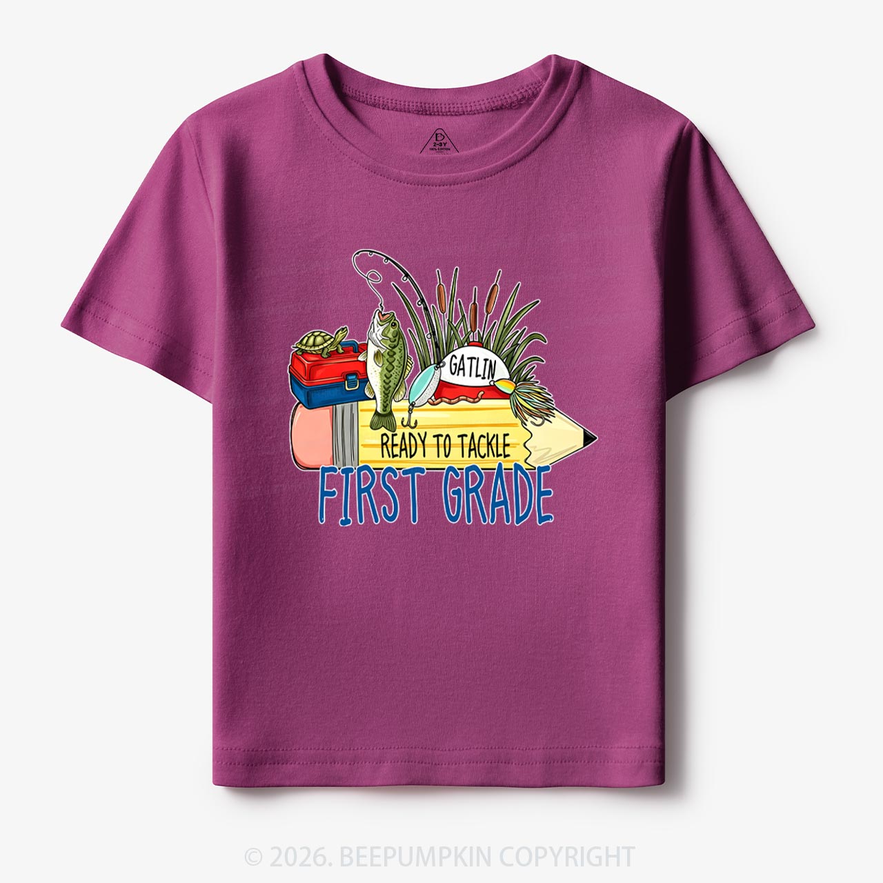 Personalized Fish Pencil Back To School Toddler&Kid's Tees