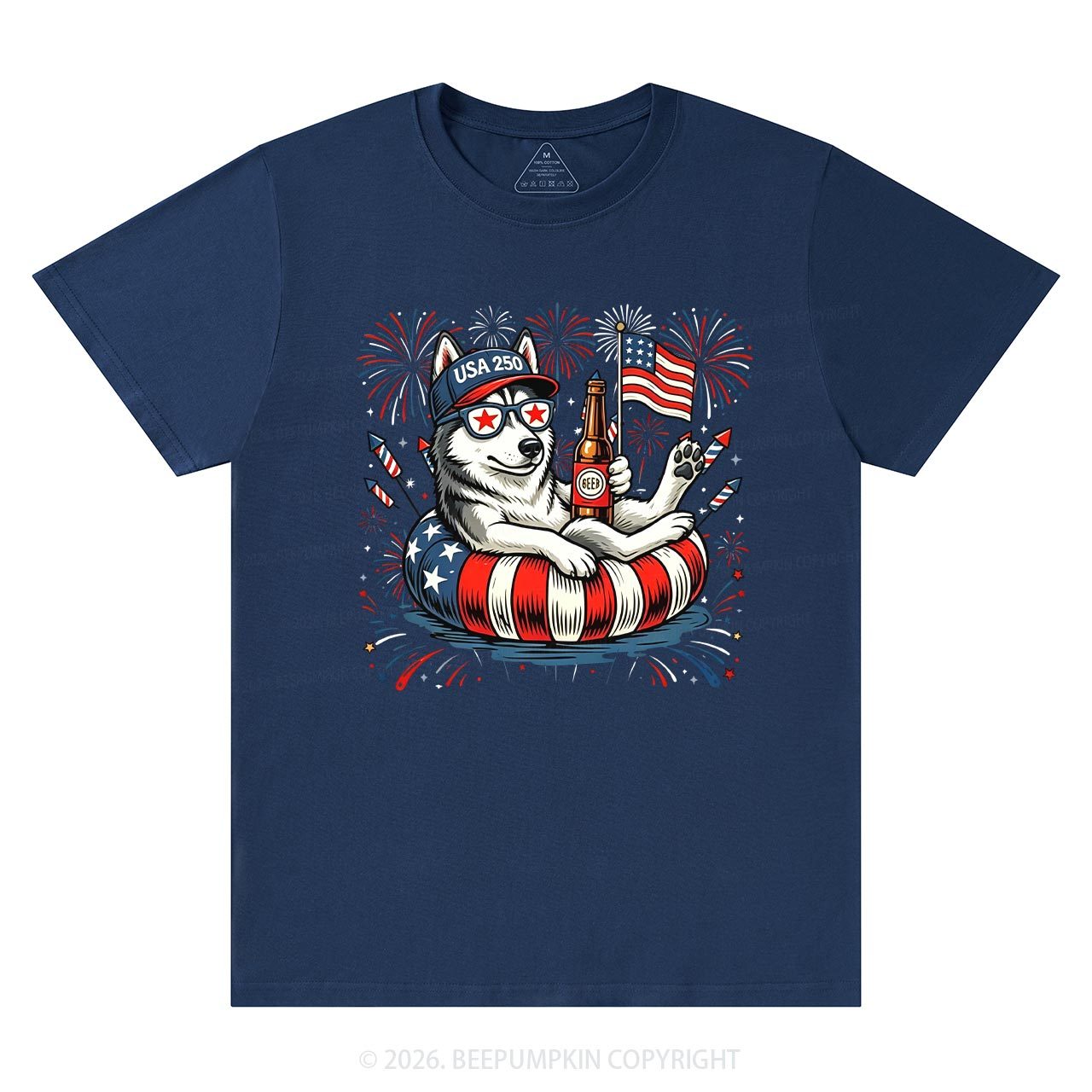 Personalized 4th of July Dog Breeds America 250 T-Shirts