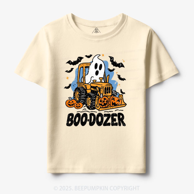 Halloween Ghost Boo-dozer Toddler&Kid's Tees Beepumpkin