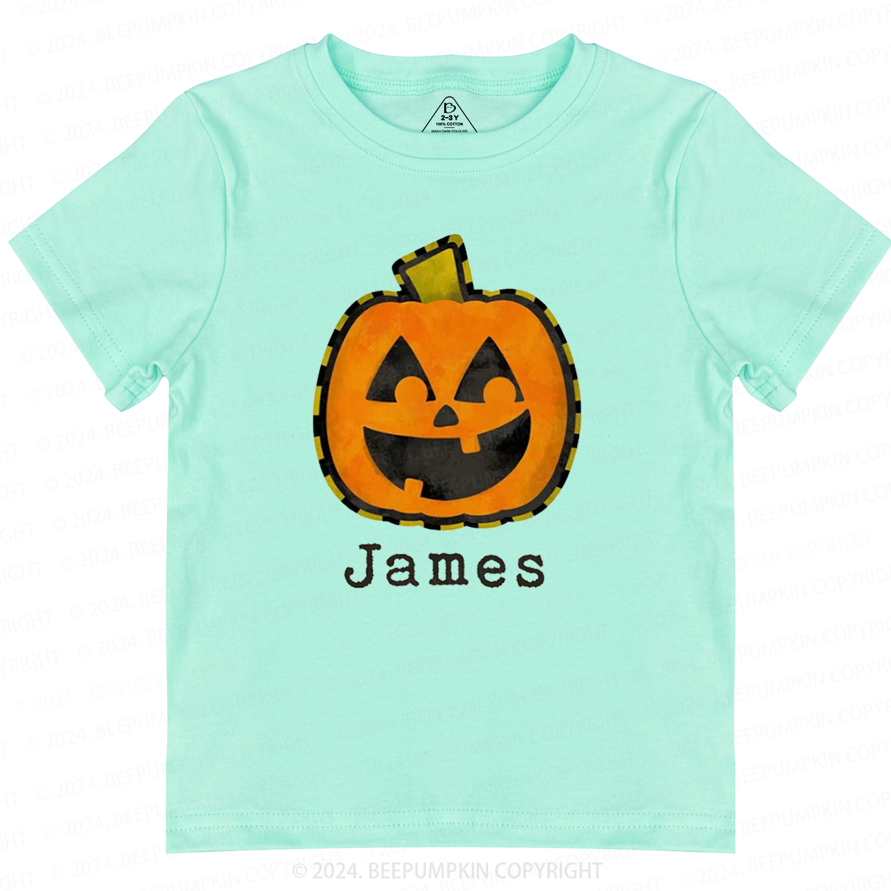 Personalized Halloween Fall Pumpkin Toddler&Kids Tees 