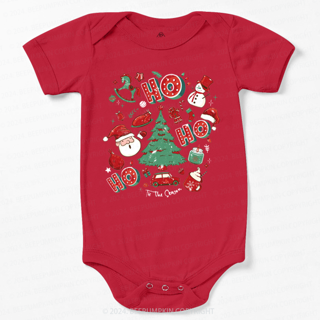 Ho Ho Ho Christmas Baby Bodysuit