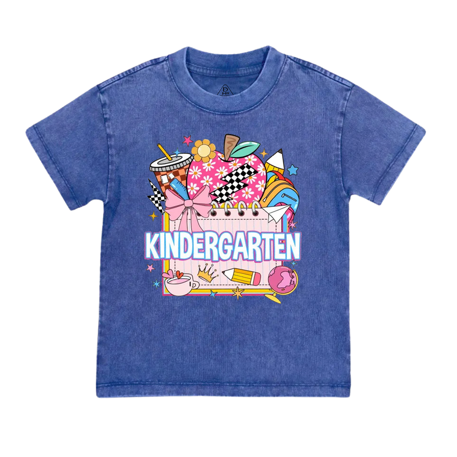 Personalized Back To School Package Toddler&Kids Washed Tees