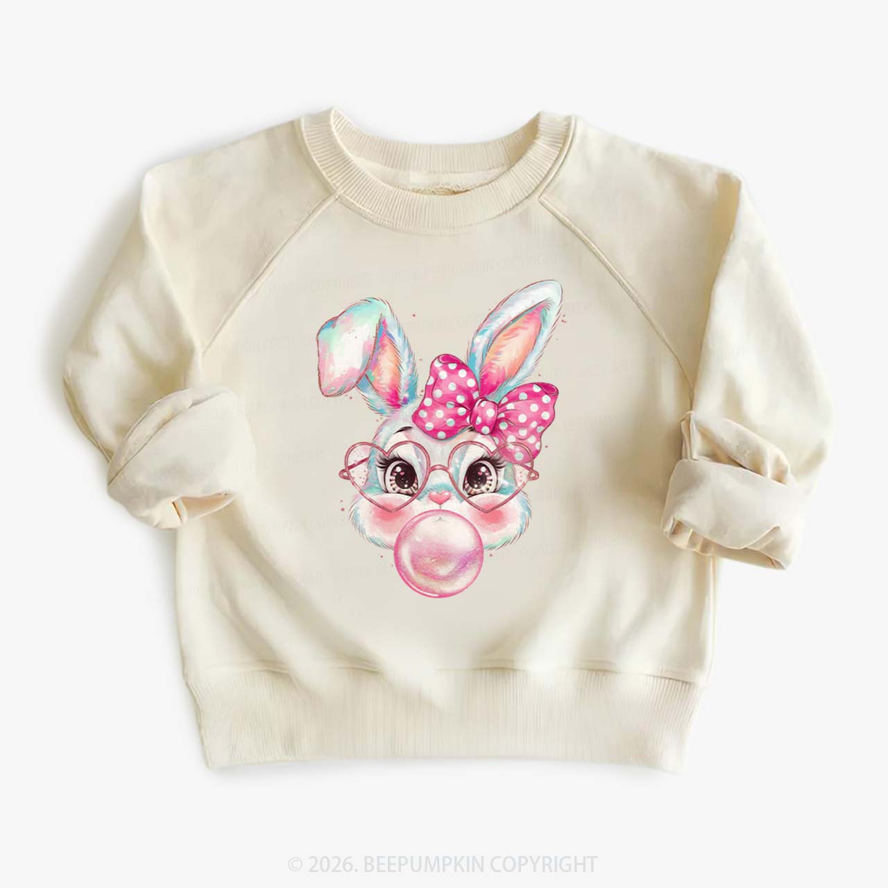 Sassy Bunny Bubble Kid's Sweatshirt