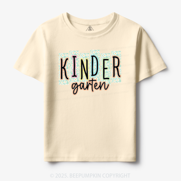 Personalized Floral School Days Toddler&Kid's Tees Beepumpkin