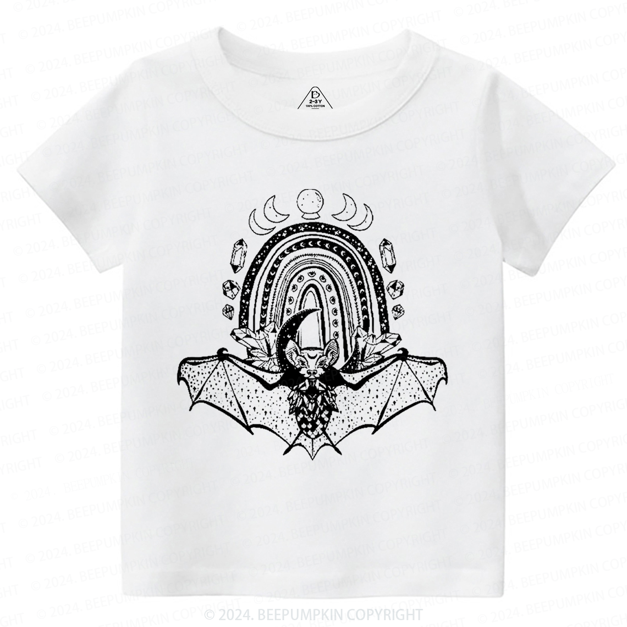 Cute Bat Halloween Toddler&Kids Tees 