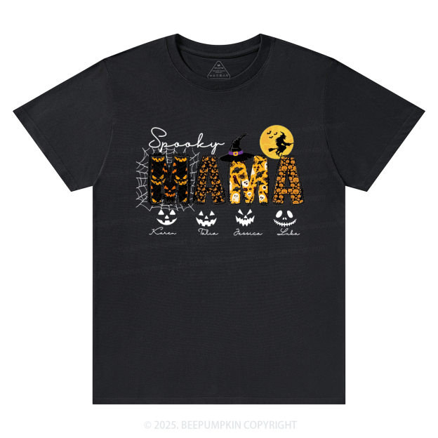Personalized Spooky Mama T-Shirts Beepumpkin