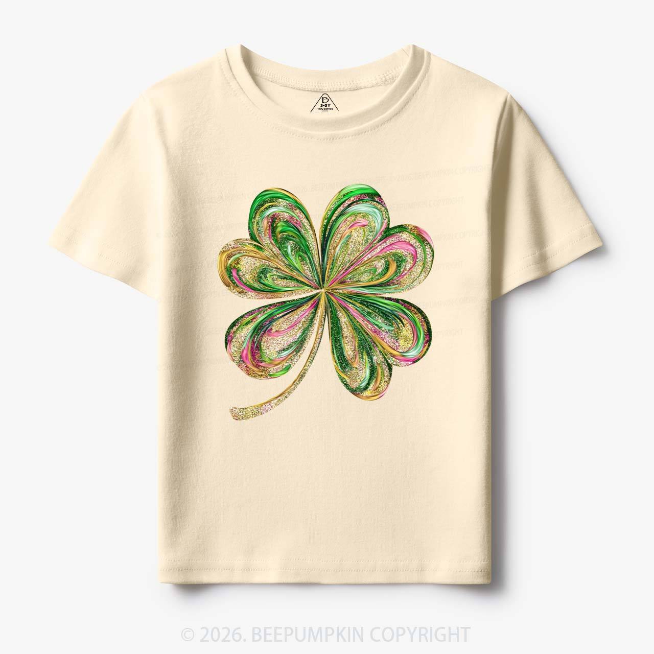 Retro Lucky Shamrock St Patrick's Day Toddler&Kid's Tees Beepumpkin