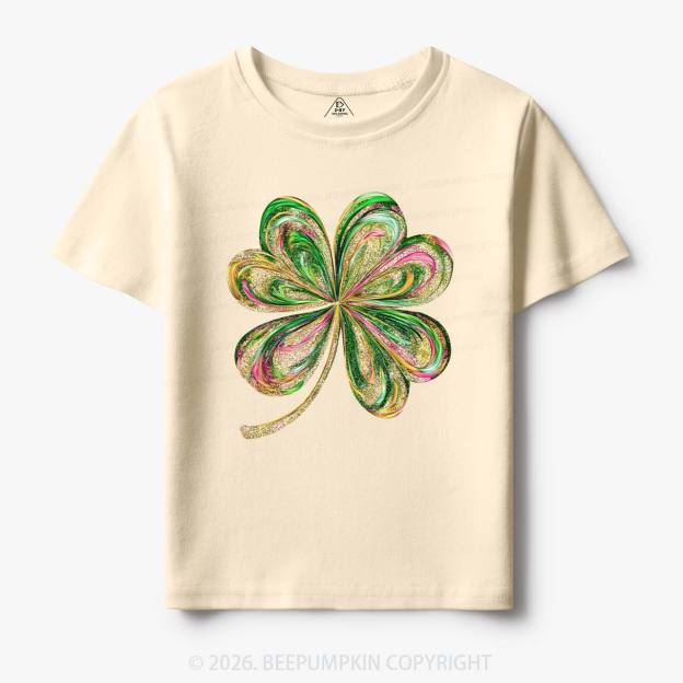 Retro Lucky Shamrock St Patrick's Day Toddler&Kid's Tees Beepumpkin