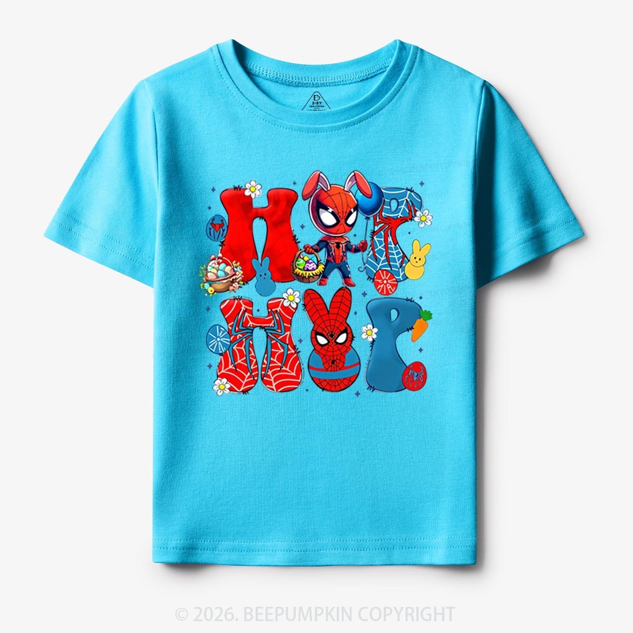 Cartoon Easter Bunny Toddler&Kid's Tees Beepumpkin