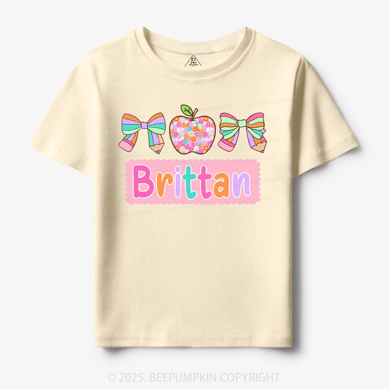 Personalized Pretty Name Toddler&Kid's Tees Beepumpkin
