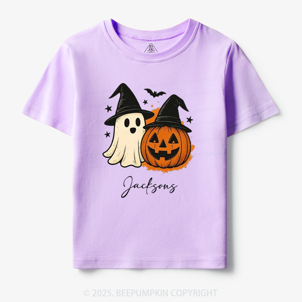Personalized Ghost Pumpkin Toddler&Kid's Tees Beepumpkin