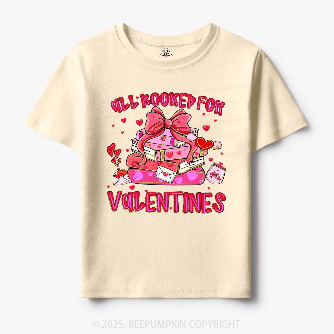 All Booked For Valentine's Day Toddler&Kid's Tees Beepumpkin
