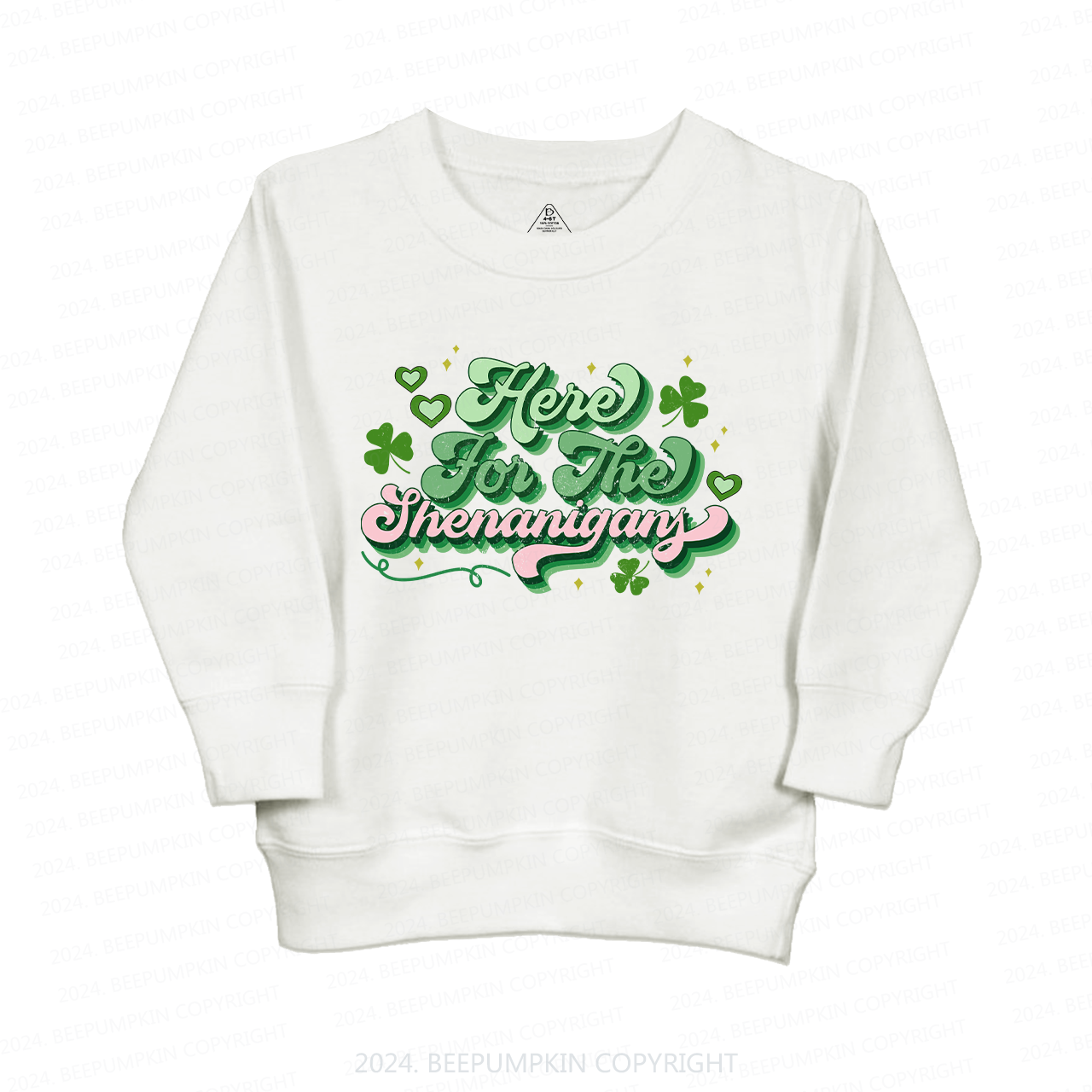 Here For The Shenanigans St.Patricks Kids Sweatshirt