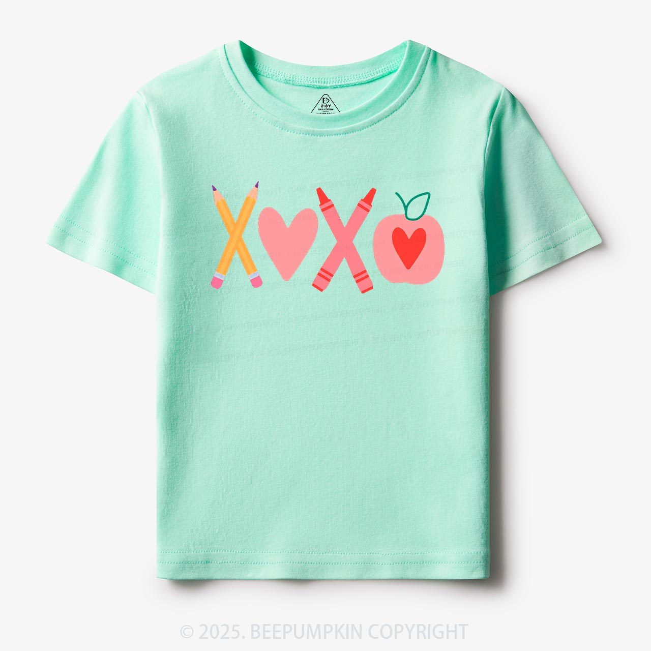 Pencils & Crayons Valentine’s Day Toddler&Kid's Tees Beepumpkin