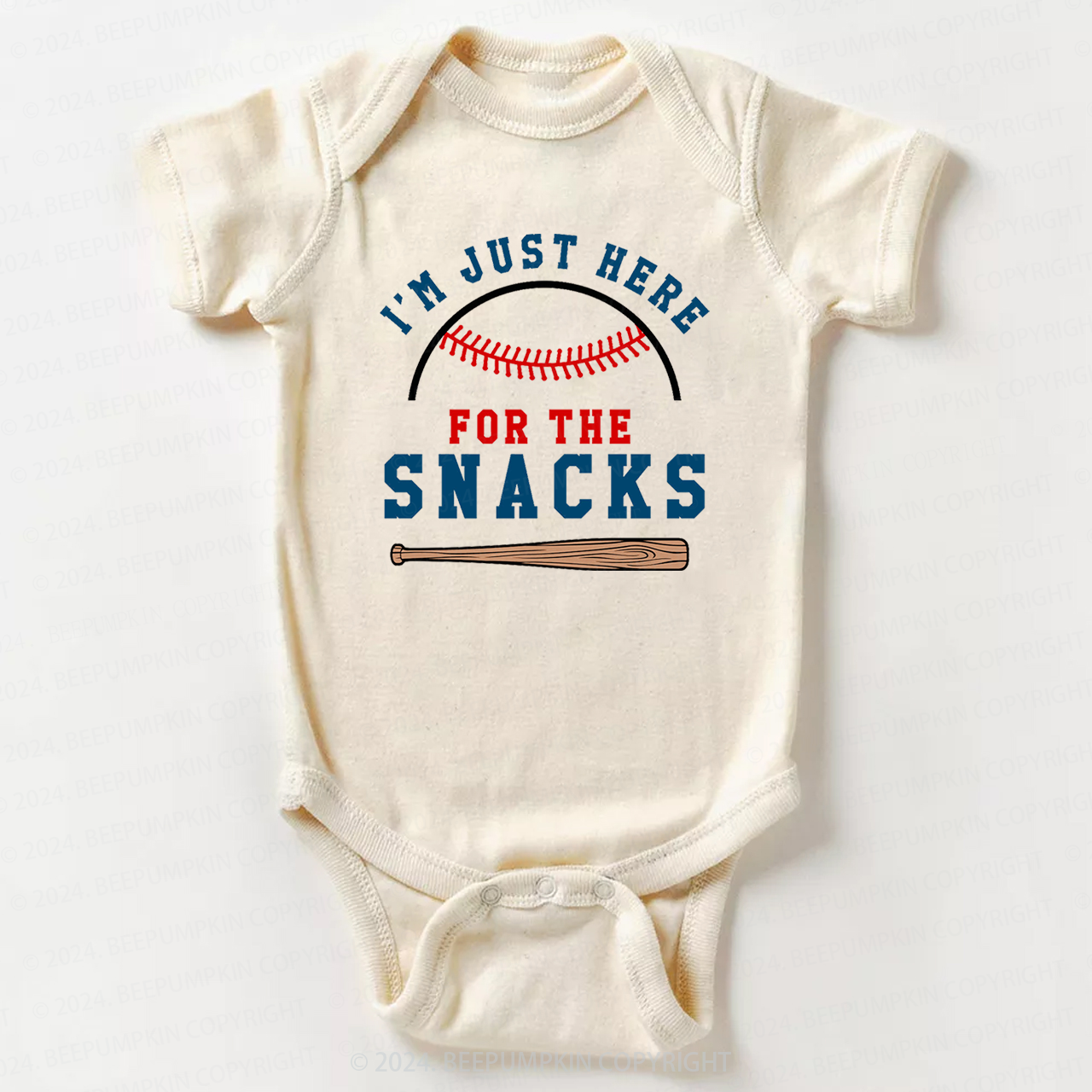 I'm Just Here for the Snacks Bodysuit For Baby 