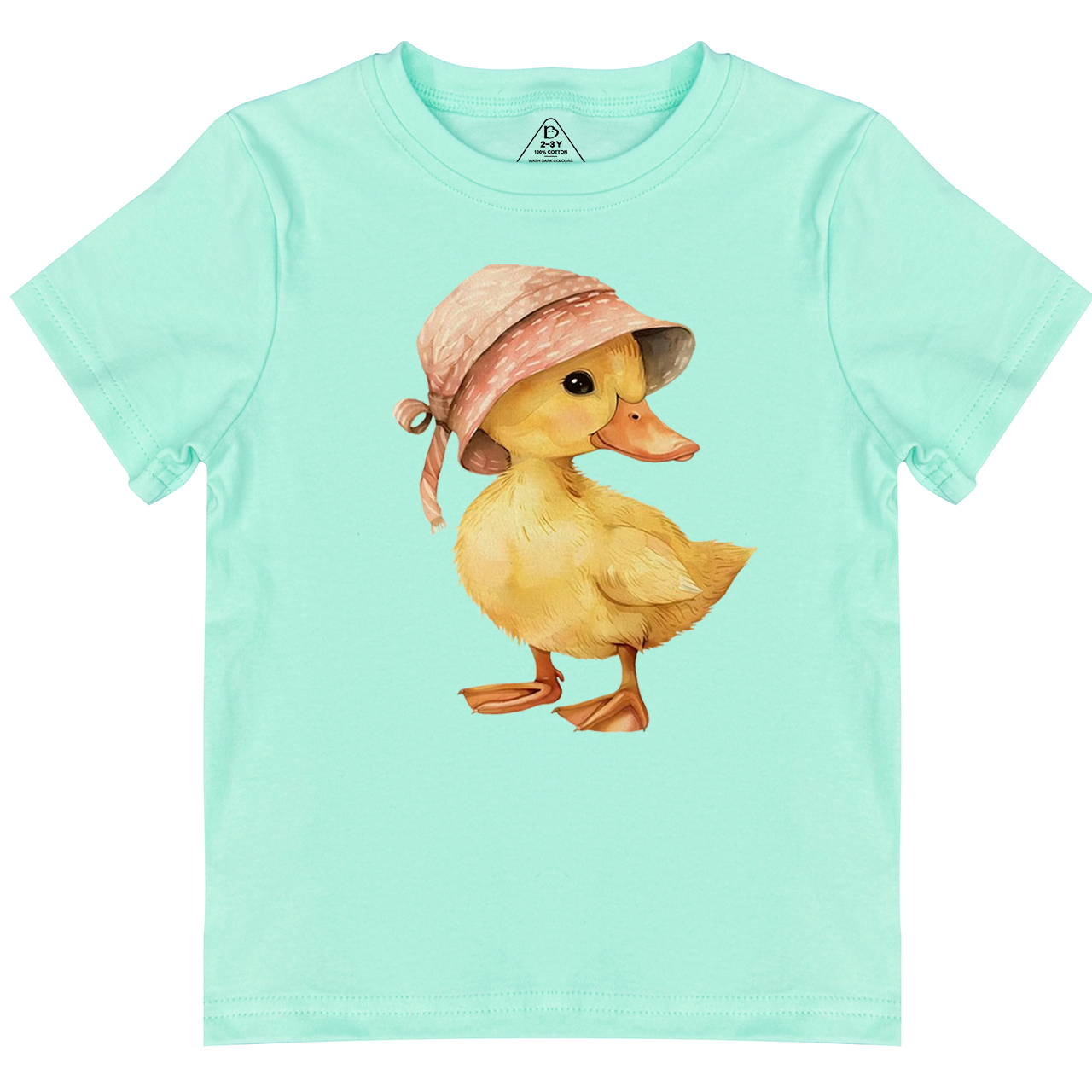 Baby Duck Pink Hat Toddler&Kid's Tees Beepumpkin