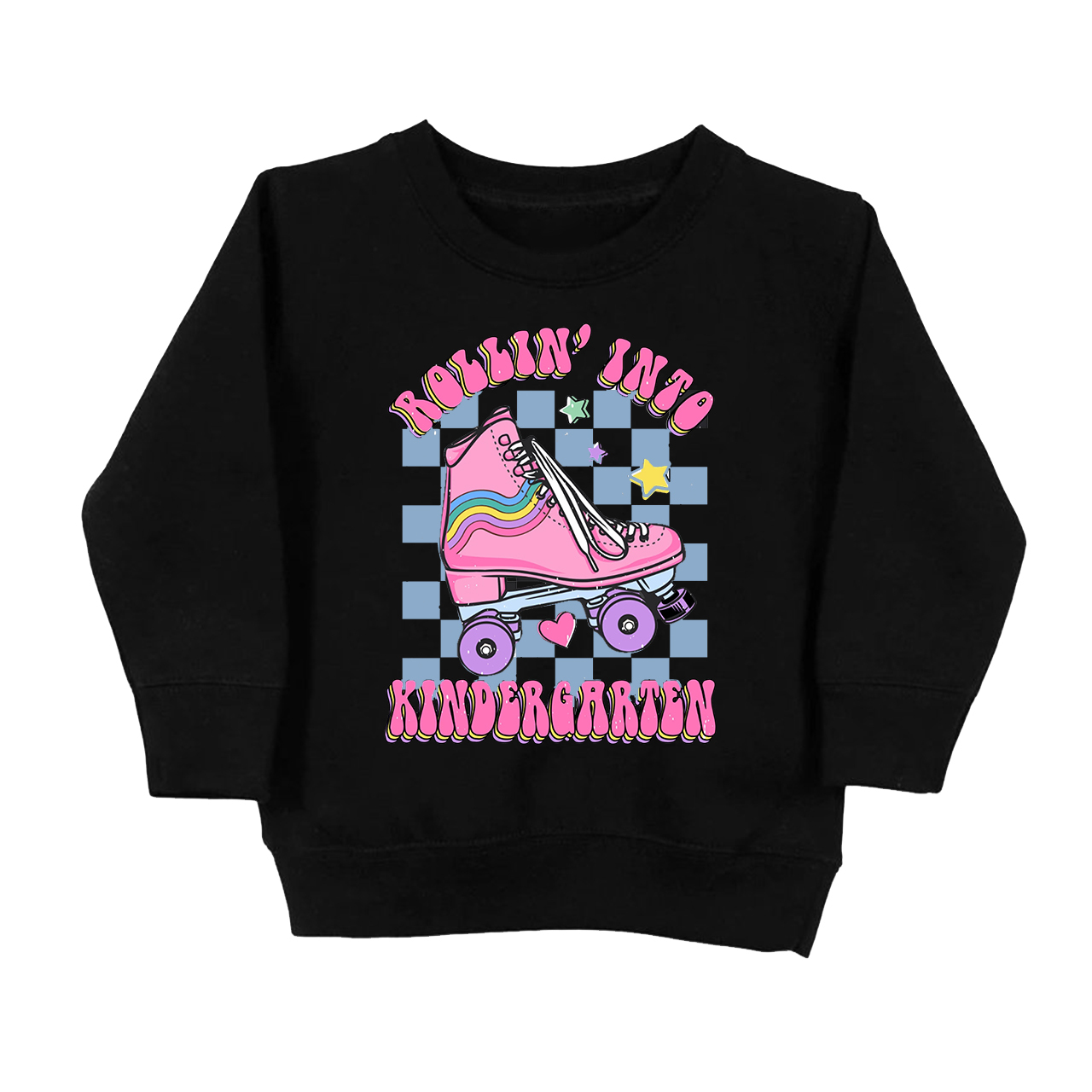 Rollin Into Kindergarten Back To School Kids Sweatshirt Sale-Beepumpkin™