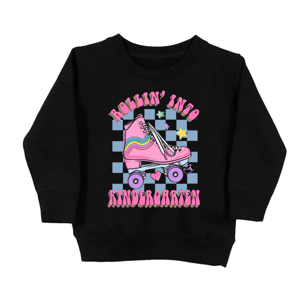 Rollin Into Kindergarten Back To School Kids Sweatshirt